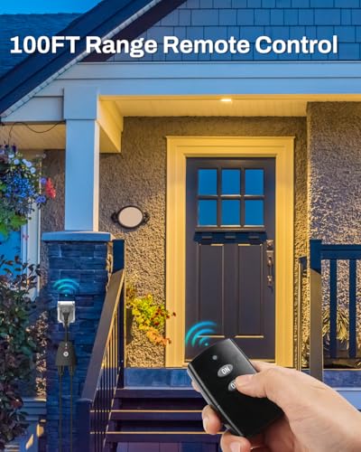 Outdoor Wireless Remote Control Outlet Plug