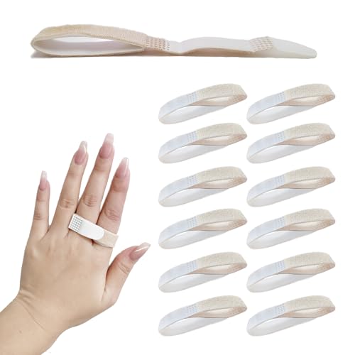 12 Pack Buddy Tape Finger Straps with Padded No
