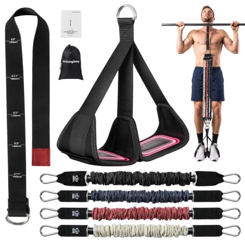 Pull Up Assistance Bands with Foot Support Pedal