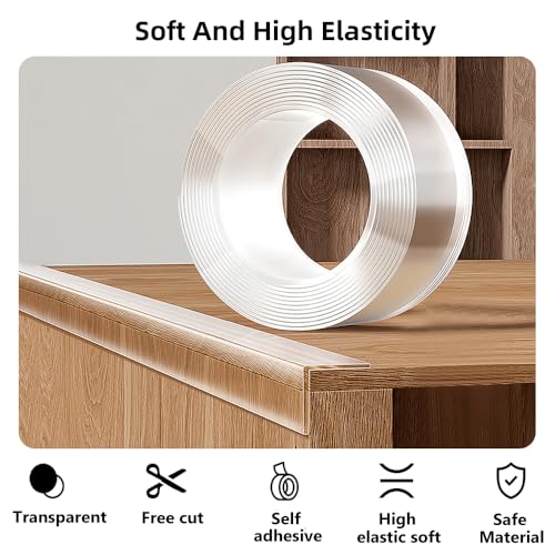 Baby Proofing Edge Protector for Kid Clear Edge Protector Strip Safety Corner Guards Child Proof Corner Bumper for Furniture