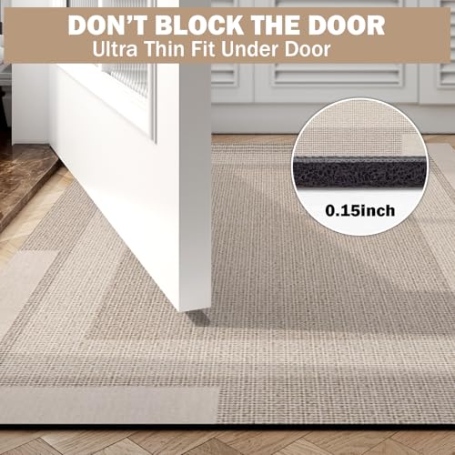 YDKL Non Slip Bath Mat Ultra Thin Bathroom Rugs Fit Under Door
