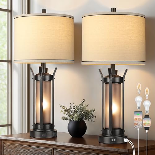 Farmhouse Table Lamps for Living Room