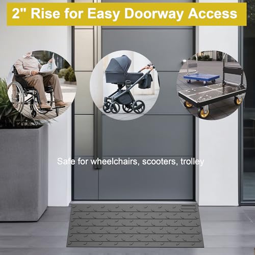 Heavy Duty Rubber Threshold Ramp