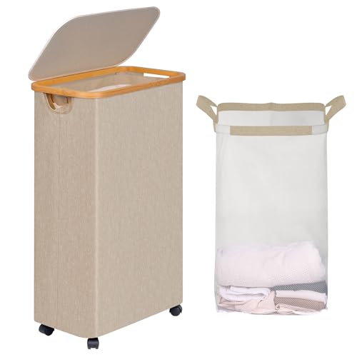 Laundry Basket with Wheels