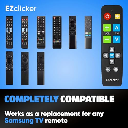 Big Button Universal TV Remote Control for All Samsung TV Only Simplified and Easy to Use