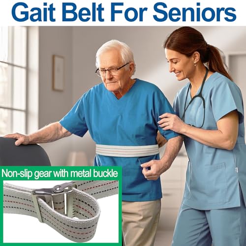 Transfer and Gait Belt with Metal Buckle