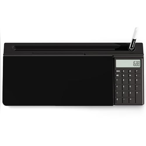 Glass Desk Whiteboard with Storage