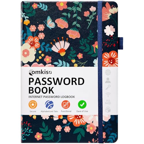 Password Book with Individual Alphabetical Tabs Laminated