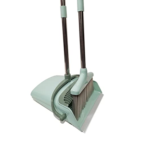 Extendable Long Handle Broom and Dustpan Set