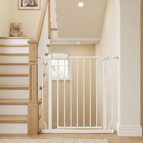 Extra Wide Baby & Dog Gates Indoor for Stairs and Doorways