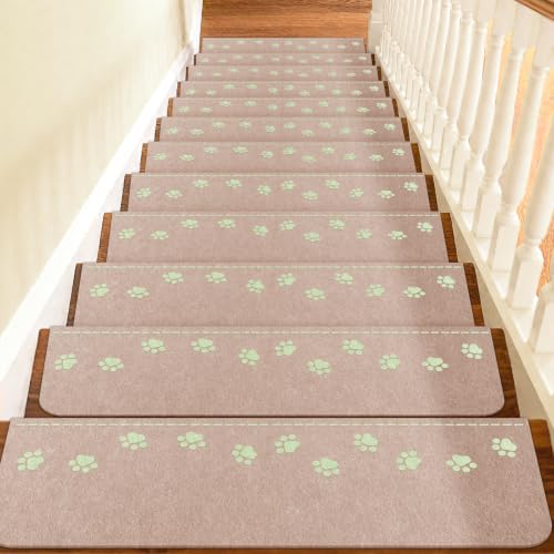 Non Slip Stair Treads for Wooden Steps Indoor