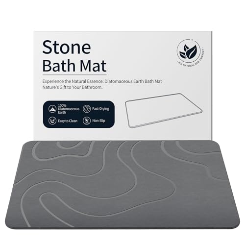 Stone Bath Mat Diatomaceous Earth Shower Mat Non