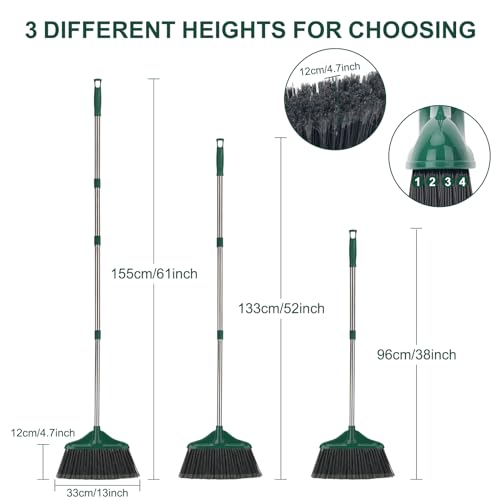 4 PCS Heavy Duty Broom Outdoor