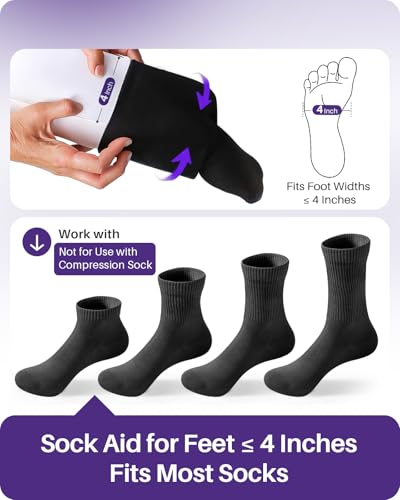 Sock Aid Easy to Use Sock Helper with Foam Handles