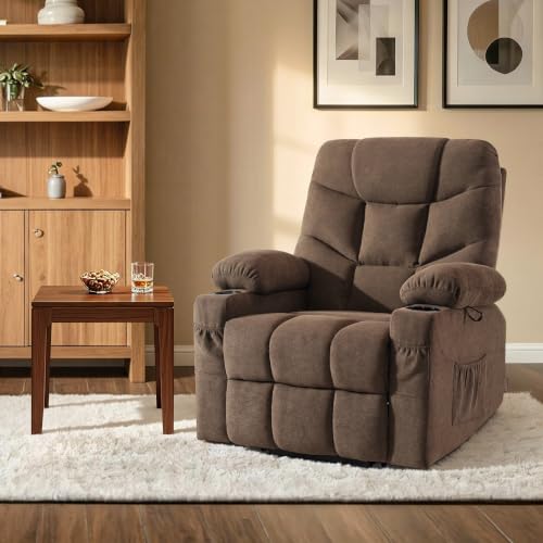 Power Lift Recliner Chair with Extended Footrest for Elderly People