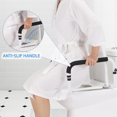 Toilet Safety Rail for Seniors Supports 350lbs