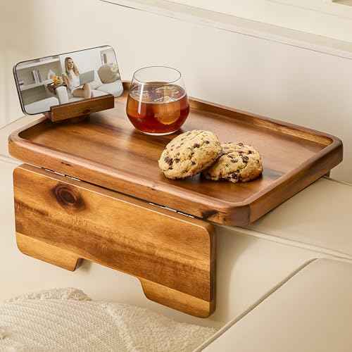 Couch Arm Table with Phone