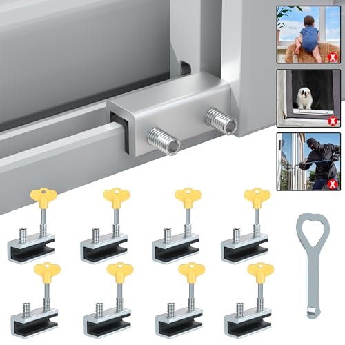 8 Sets Sliding Window Locks