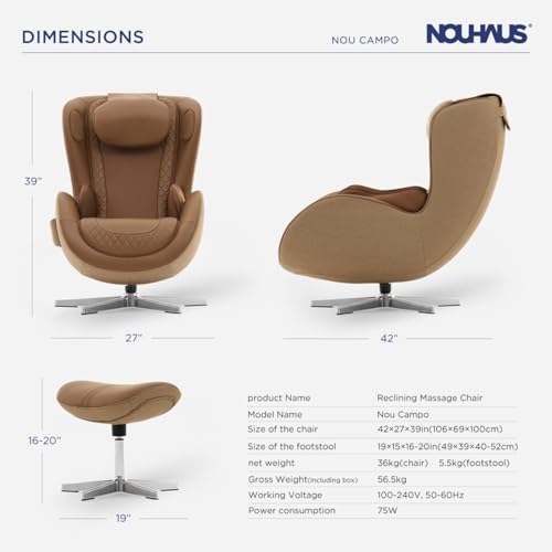 NOU Campo Heated Massage Chair