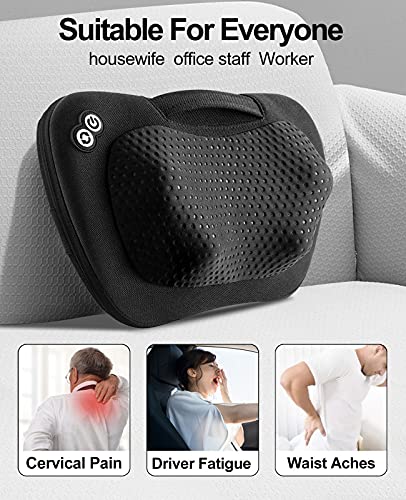 Shiatsu Back Massager with Heat for Pain Relief