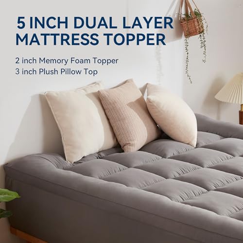 Dual Layer Memory Foam Mattress Topper