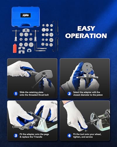 OMT Brake Caliper Compression Tool with Adapters & Hangers