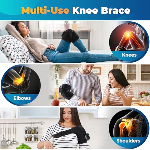 Cordless Heated Knee Massager with Vibration