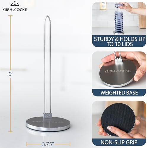Tumbler Lid Organizer for Cabinet & Countertop