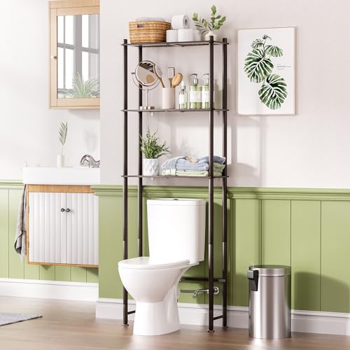 Bamboo Over The Toilet Storage Shelf