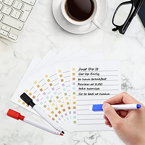 6Pcs Magnetic Dry Erase to Do List 5x7 inch