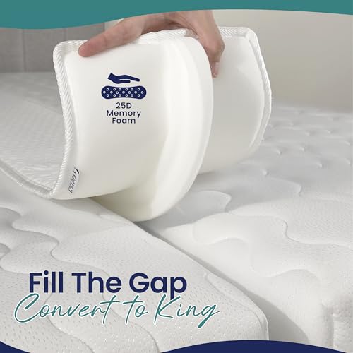 Bed Bridge Split King Gap Filler for Adjustable Bed