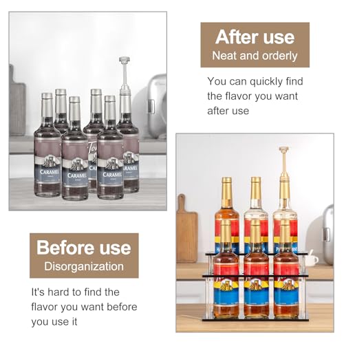 Acrylic Coffee Syrup Organizer