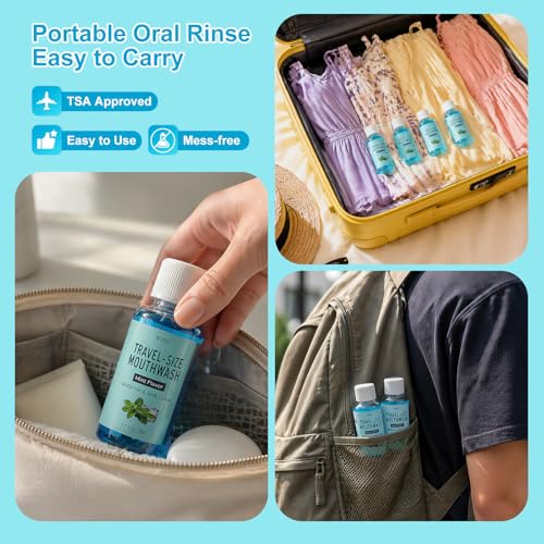 Blue Travel Size Mouthwash