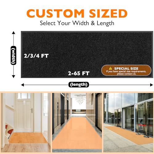 Durable Dirt Trapper Front Door Mat Outside for Home Entrance