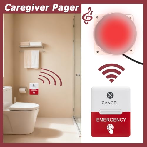 Disabled Person Toilet Alarm Bathroom Notice Kit SOS Button Emergency Medical Alert System for Elderly Patient in Hospitals