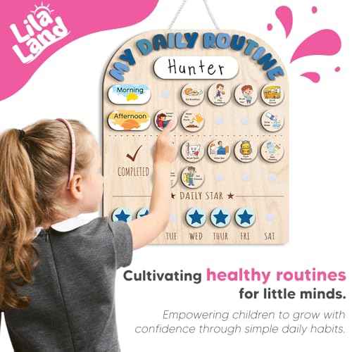 Wooden Chore Chart for Boys