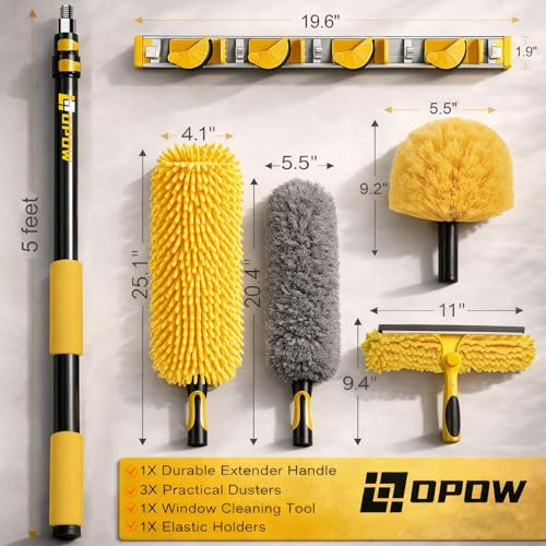 20 30 Foot High Reach Duster for Cleaning Kit with Extra