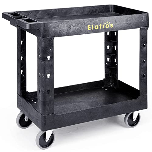 Heavy Duty Plastic Utility Cart 34 x 17 Inch