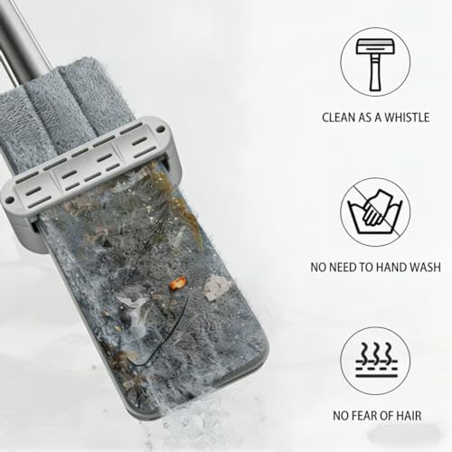 Wet Dry Flat Microfiber Mop for Hardwood Floors
