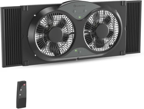 9" Smart Reversible Twin Window Fan