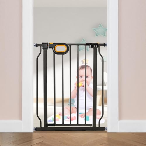 Baby Gate with Door for Stairs Doorways