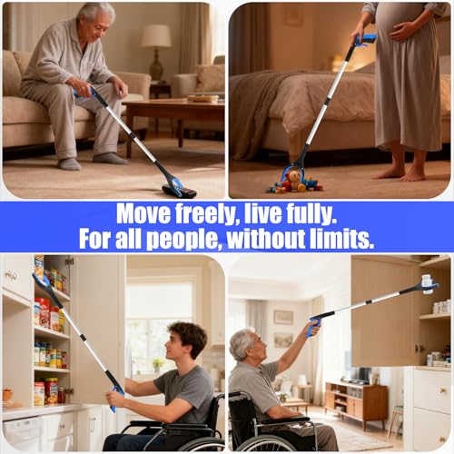 6 Pack 32 Inch Commercial Trash Grabber for Elderly Assist