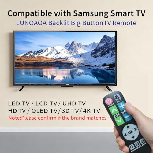 Backlit Big Button TV Remote Replacement
