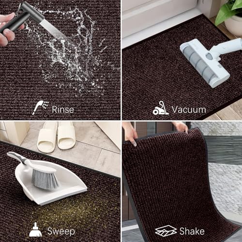 Indoor Outdoor Door Mat Heavy Duty Front Door Mat Ultra Absorbent