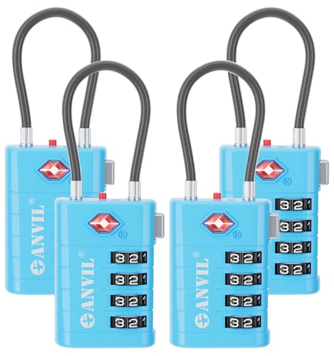 TSA Approved Luggage Locks with Search Alert Indicator