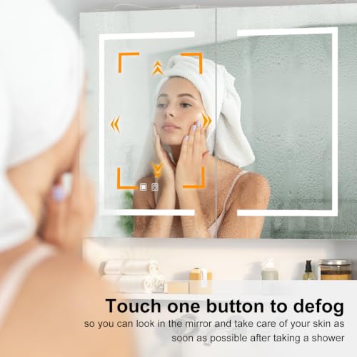 Large LED Medicine Cabinet for Bathroom