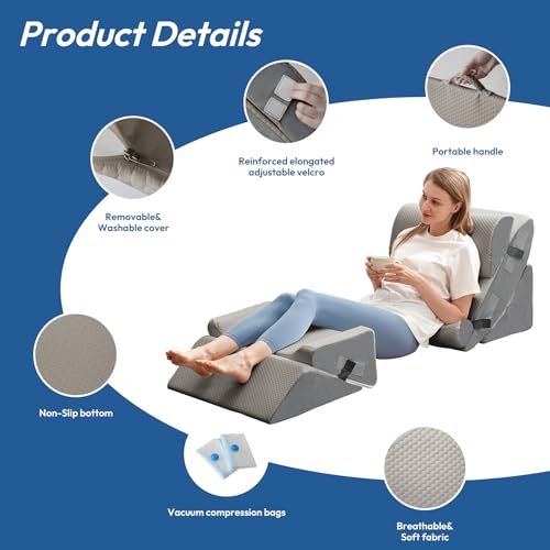 6pcs Orthopedic Bed Wedge Pillow Set