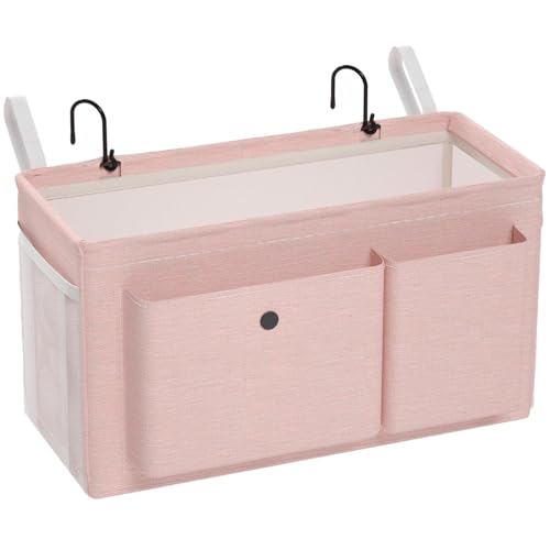 Bedside Caddy Bedside Organizer with Fixed Straps & Water Bottle Holder