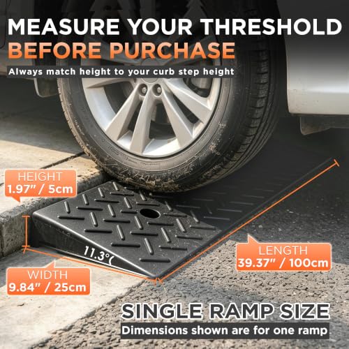 Rubber Curb Ramps for Driveway