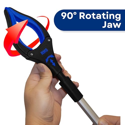 2 Pack 32 Inch Extra Long Grabber Reacher with Rotating Jaw